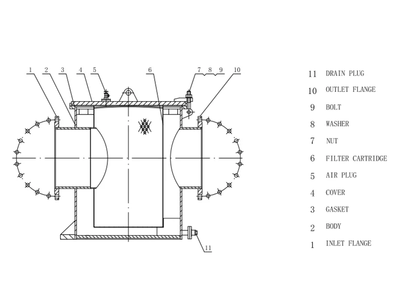 Marine Water Filter drawings